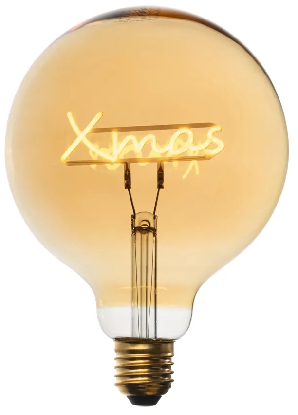 Lampadina LED E27 di Natale Filamento Xmas G125 Ambra 1.8W 100 lm 1800K