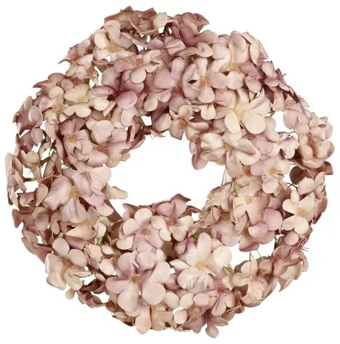 Eglo 428208 - Corona di fiori artificiali SOLVANG diametro 35 cm rosa