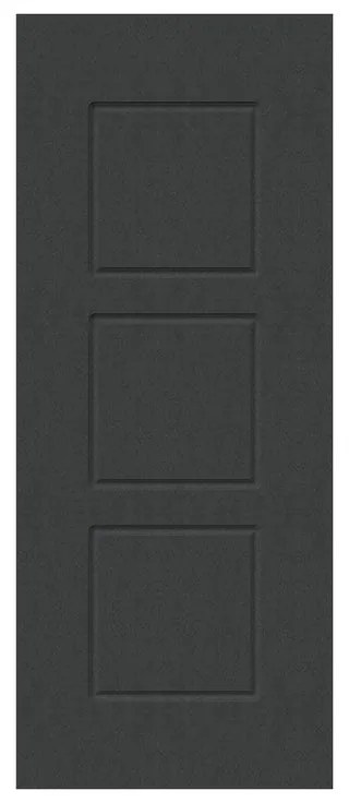 Pannello per porta d'ingresso P012 pellicolato pvc grigio L 92  x H 210.5 cm, Sp 6 mm apertura reversibile