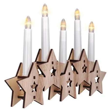 Solight 1V222 - LED Candelabro natalizio 5xLED/2xAA