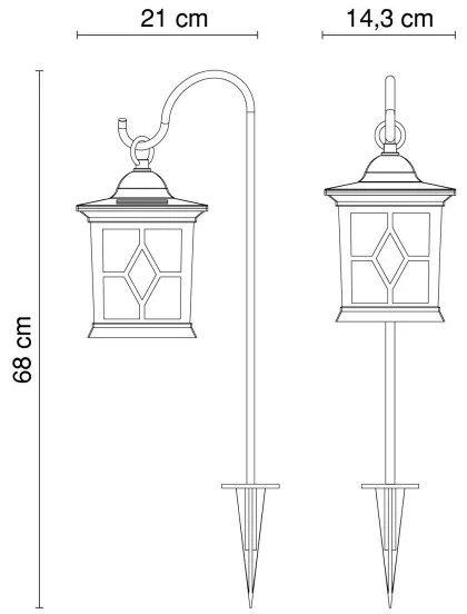 Globo 33272 - Illuminazione solare a LED SOLAR LED/0,06W IP44