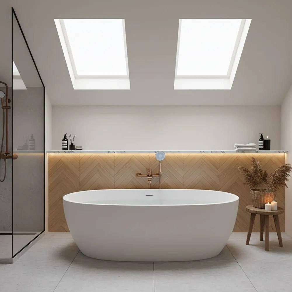 Rubinetto da vasca REA DROP Brush Copper