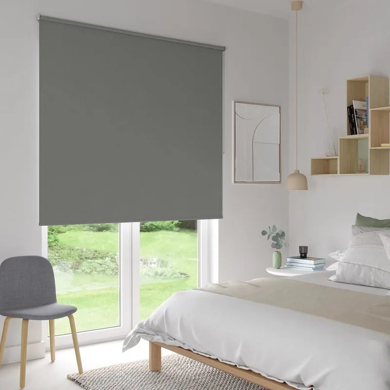 Tenda a rullo oscurante INSPIRE Malawi grigio Granit 5 220x250 cm