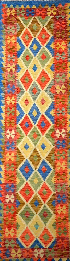 Kilim Tappeto orientale 300x80 (Afghanistan)