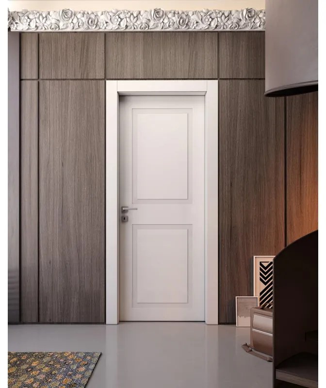 Porta rototraslante Monaco bianco L 70 x H 210 cm destra