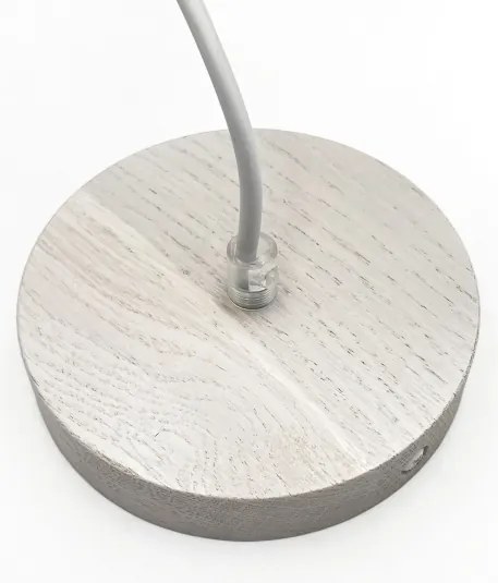 Lampadario su cavo AIDA 1xE27/60W/230V Ø 35 cm rovere/bianco
