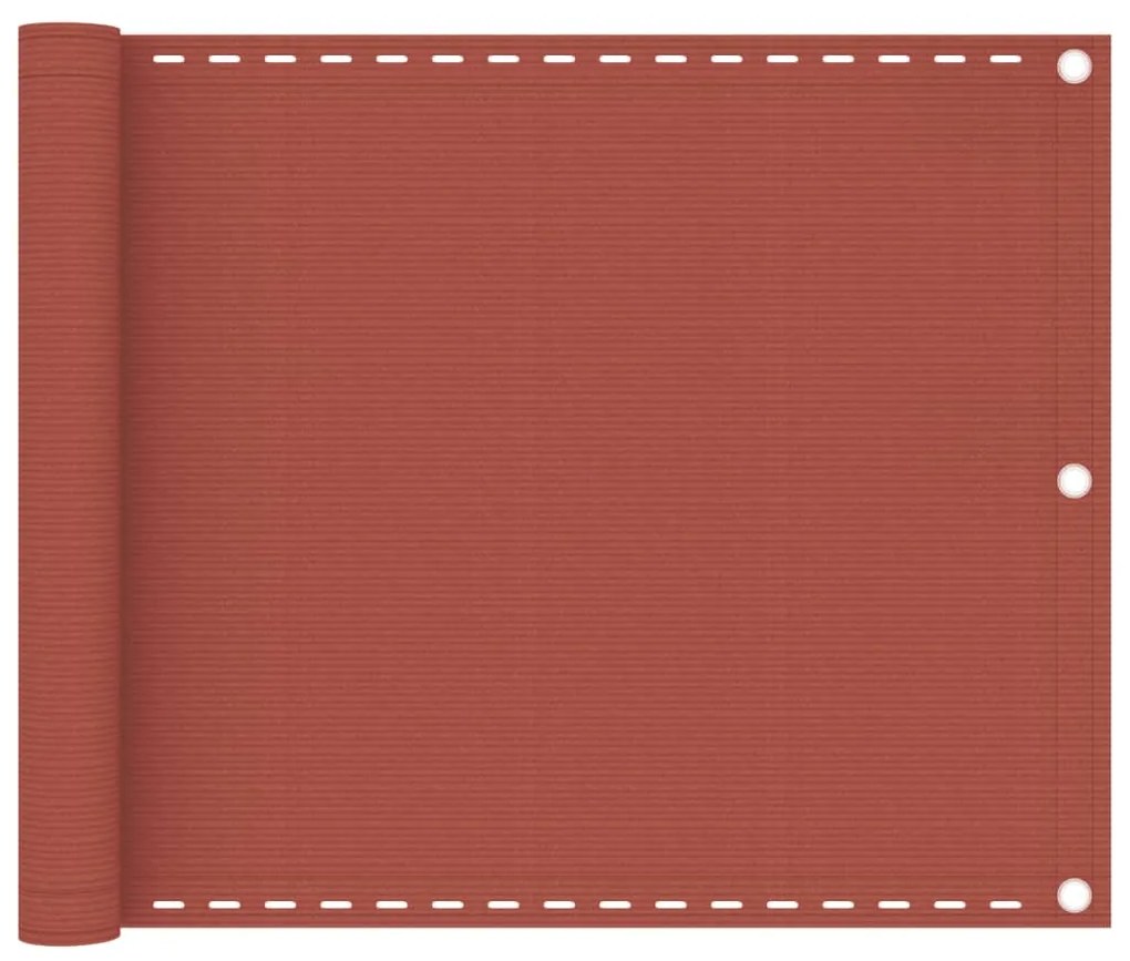 Paravento Da Balcone Terracotta 75x300 Cm İn Hdpe /