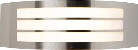 Lampada da parete moderna acciaio inox IP44 - Sapphire Deluxe