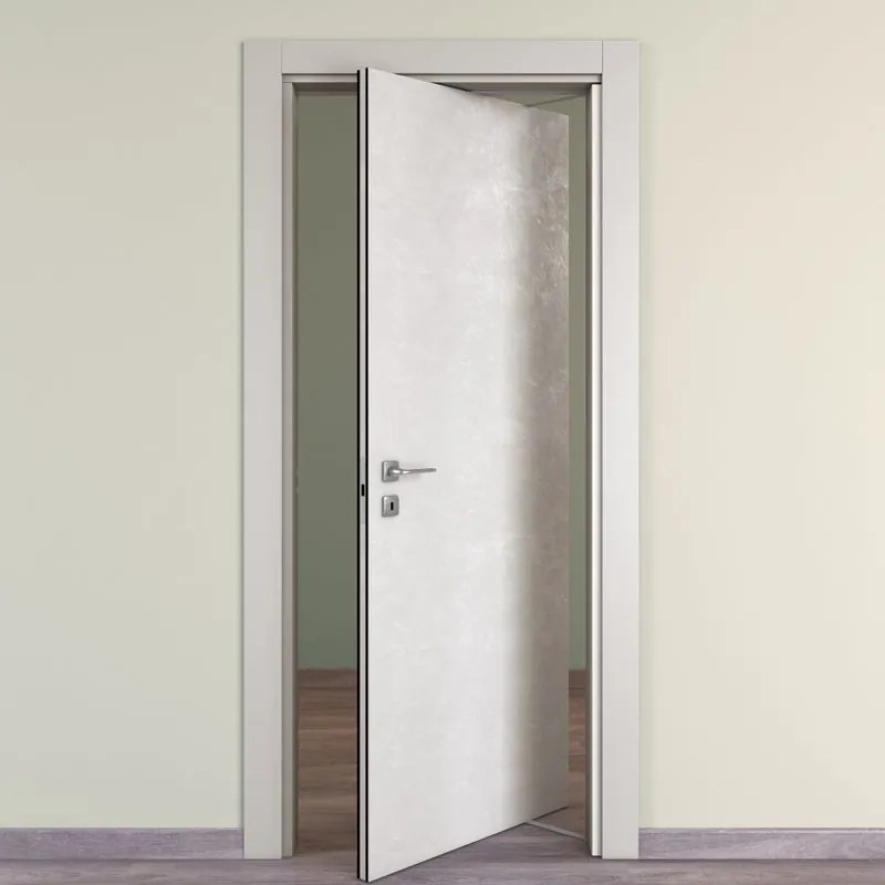 Porta tamburata rototraslante Hunk Lunar grigio L 70 x H 210 cm destra