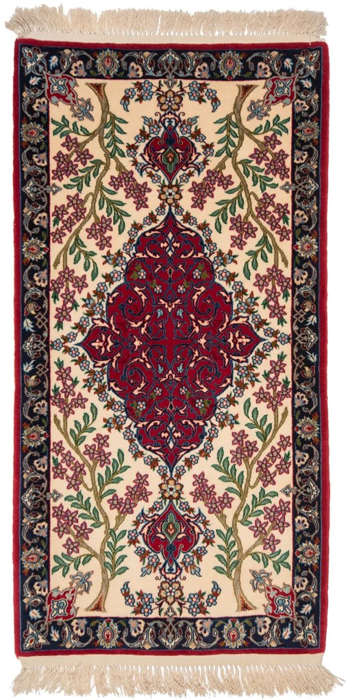 Isfahan Tappeto 60 x 120 (Iran) Annodato A Mano