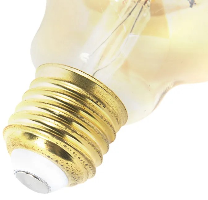 Set di 5 lampadine LED dimmerabili E27 G95 oro 5W 380lm 2200K