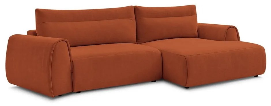 Divano angolare arancione Aden – Bobochic Paris