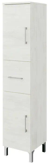 Colonna per mobile bagno SYMOA 1 cassetto 2 ante P 33.5 x L 31.5 x H 148 cm rovere bianco legno