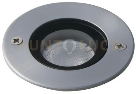 Incasso calpestabile led trevis dc24v acciaio 3w rgb ip68 6,2x9,6cm