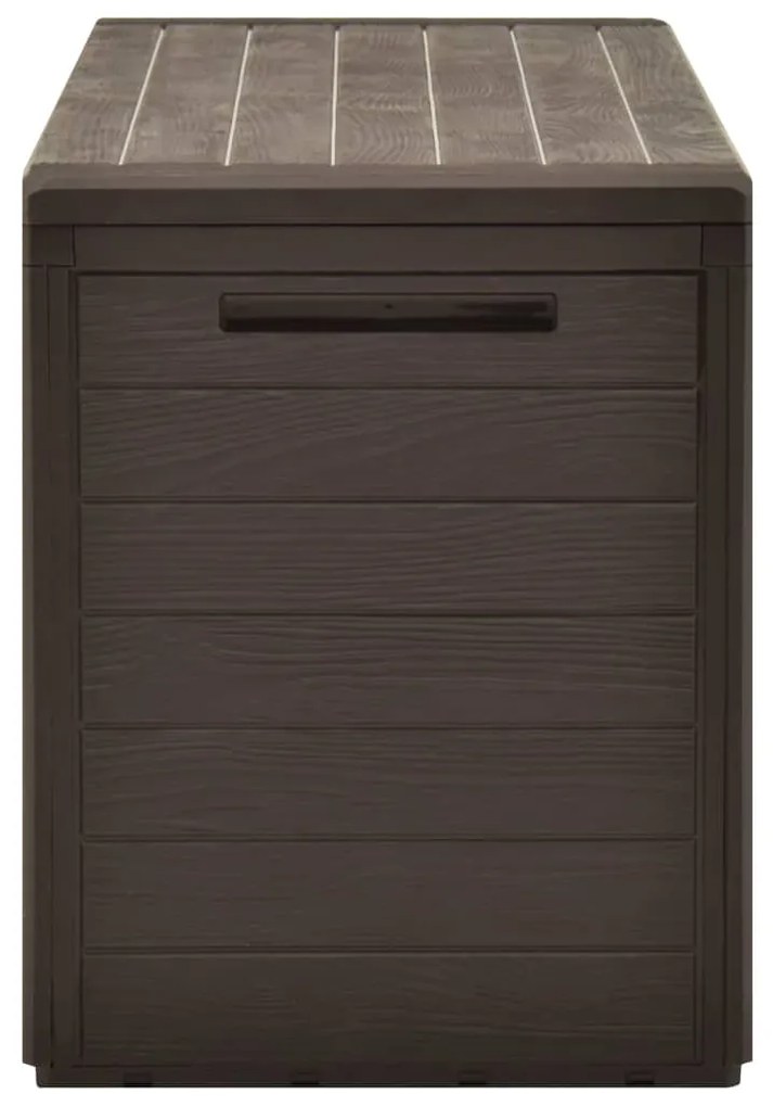 Baule da giardino marrone 116x44x55 cm