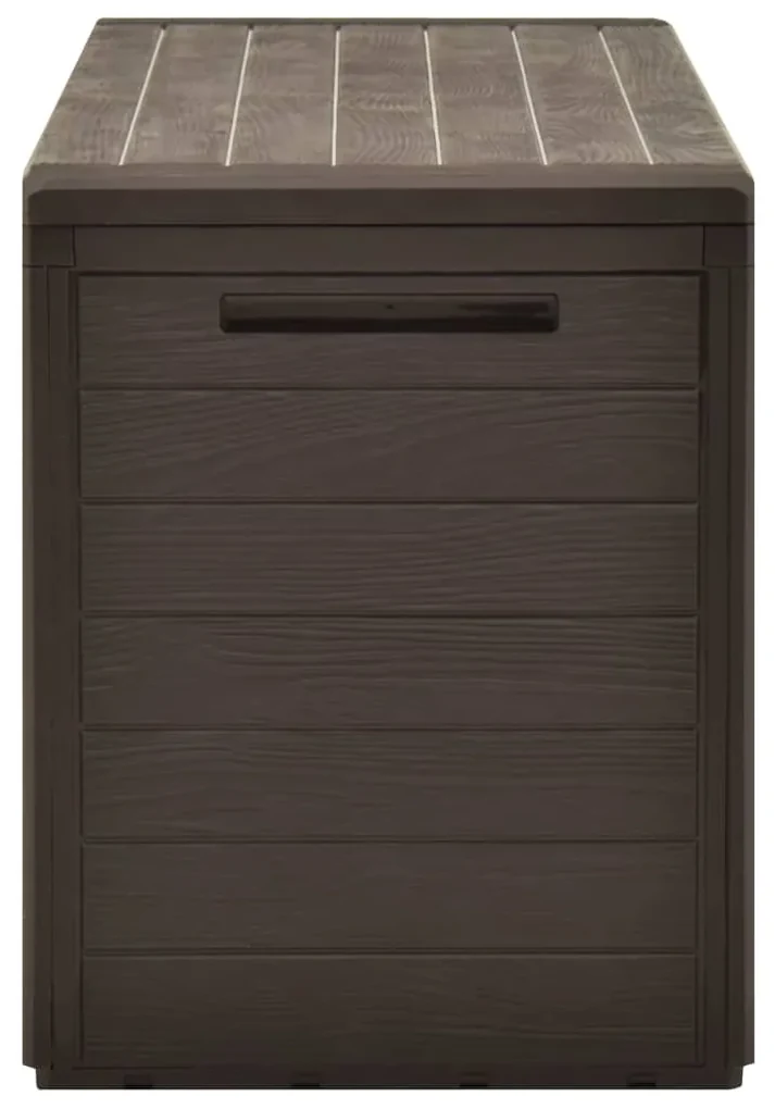 Baule da giardino marrone 116x44x55 cm