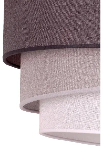 Duolla - Lampadario a sospensione con filo TRIO 1xE27/40W/230V diametro 45 cm antracite/grigio/bianco