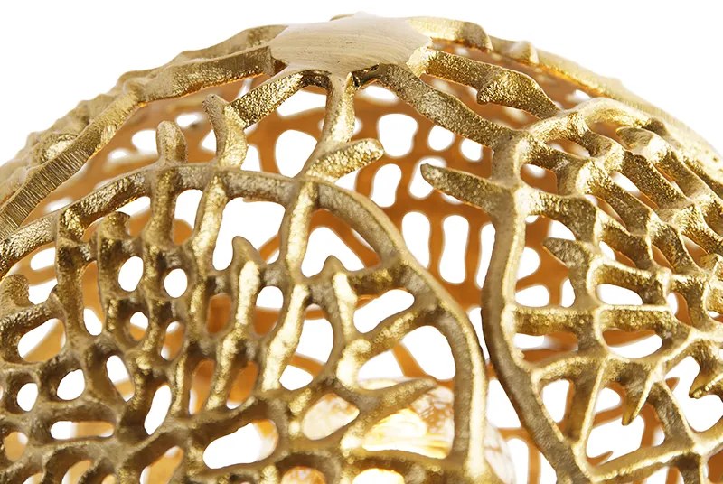 Lampada da tavolo Art Déco treppiede oro - Maro