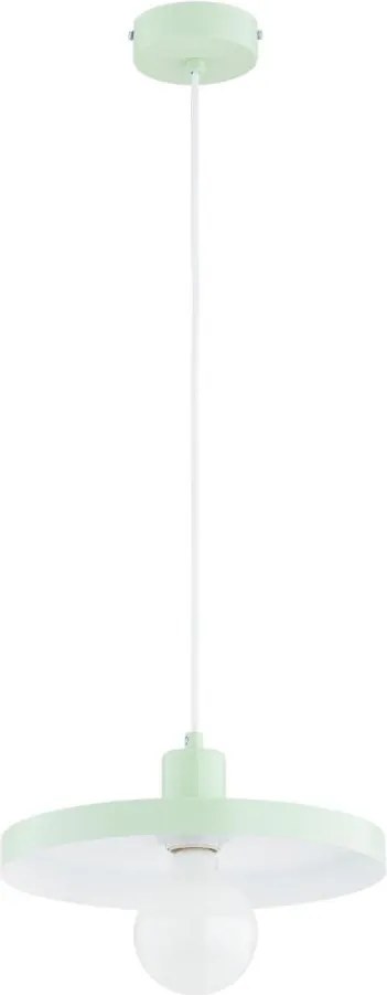 Lampada a sospensione LITO 1xE27/15W/230V verde menta