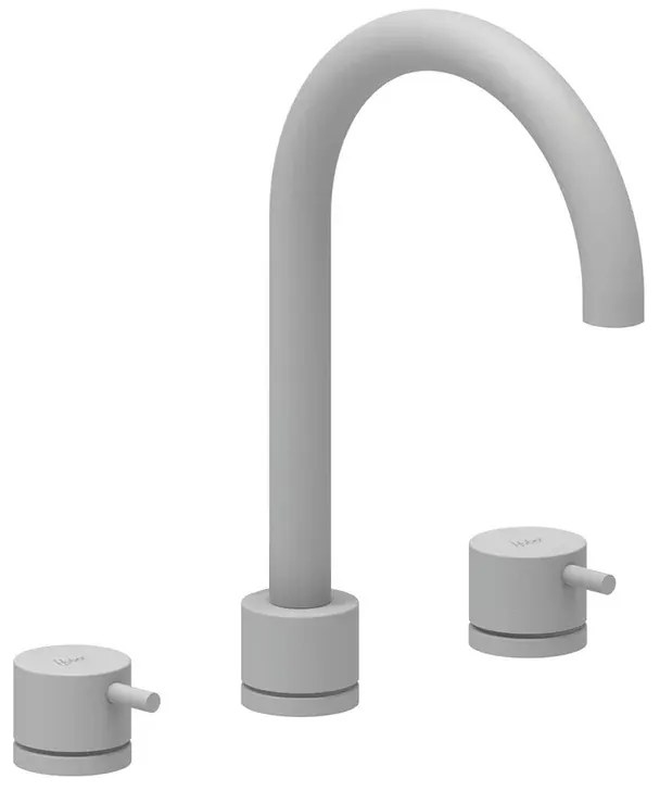 Rubinetto per lavabo TAYRONA bianco verniciato opaco HUBER H 26 cm