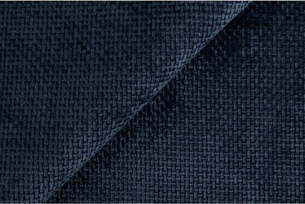 Divano blu scuro con rivestimento in ciniglia 140 cm Freya – Ropez