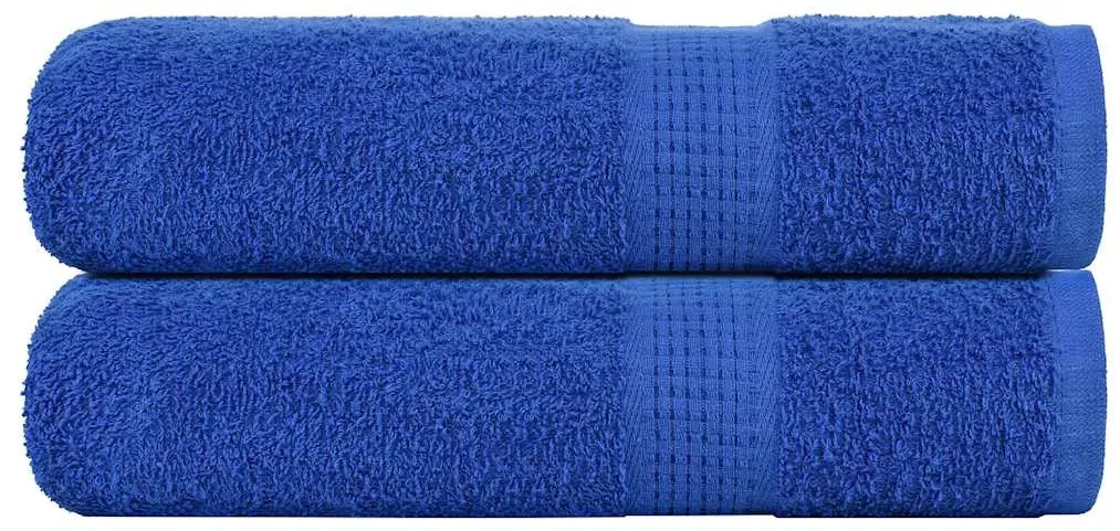 Asciugamani 2 Pz Blu 50x100 Cm 360 G/m² 100% Cotone /