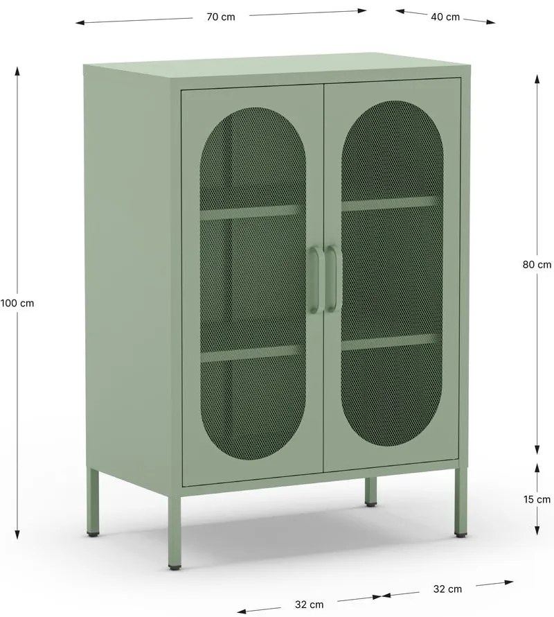 Mobile color menta 70x100 cm Diora - Marckeric