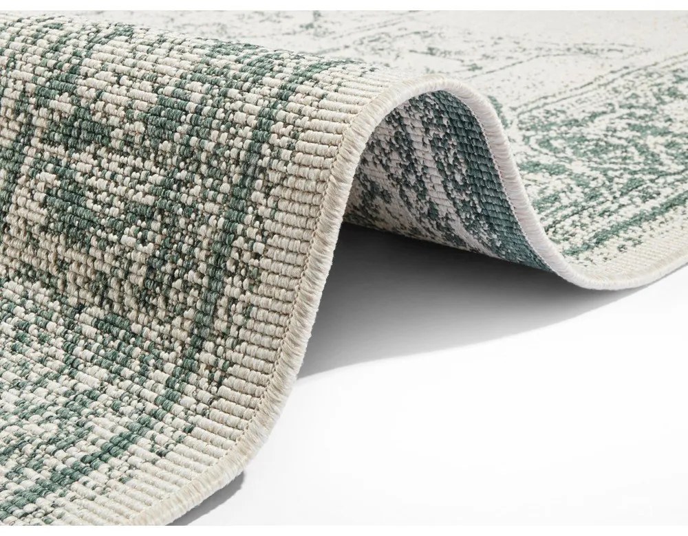 Tappeto da esterno verde e crema , 160 x 230 cm Borbon - NORTHRUGS
