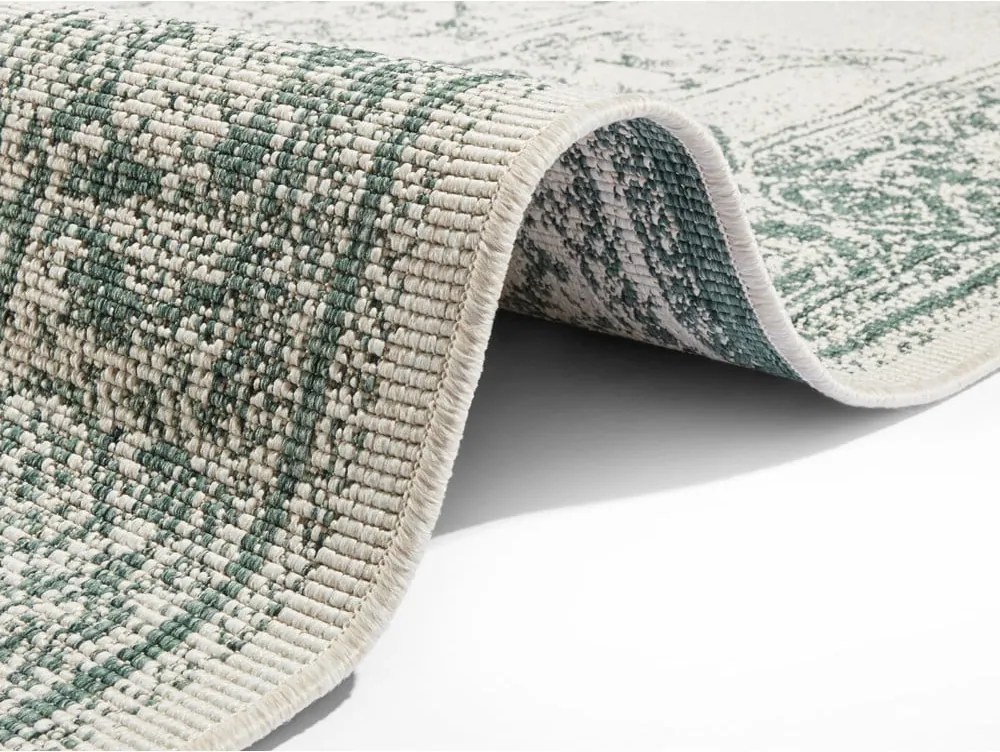 Tappeto da esterno verde e crema , 200 x 290 cm Borbon - NORTHRUGS