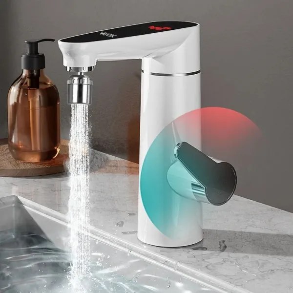 Scaldabagno istantaneo con LED display 3000W/230V IPX4 bianco