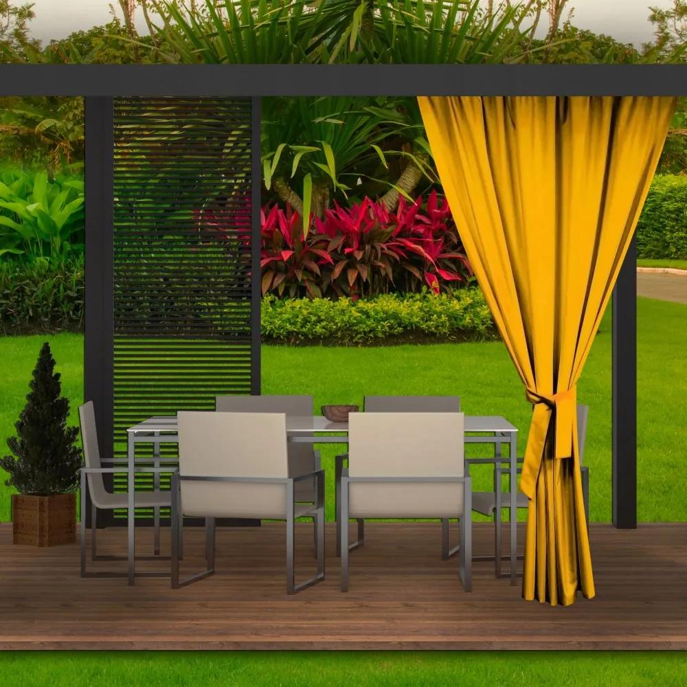 Tenda gialla distintiva per il padiglione del giardino 155x220 cm