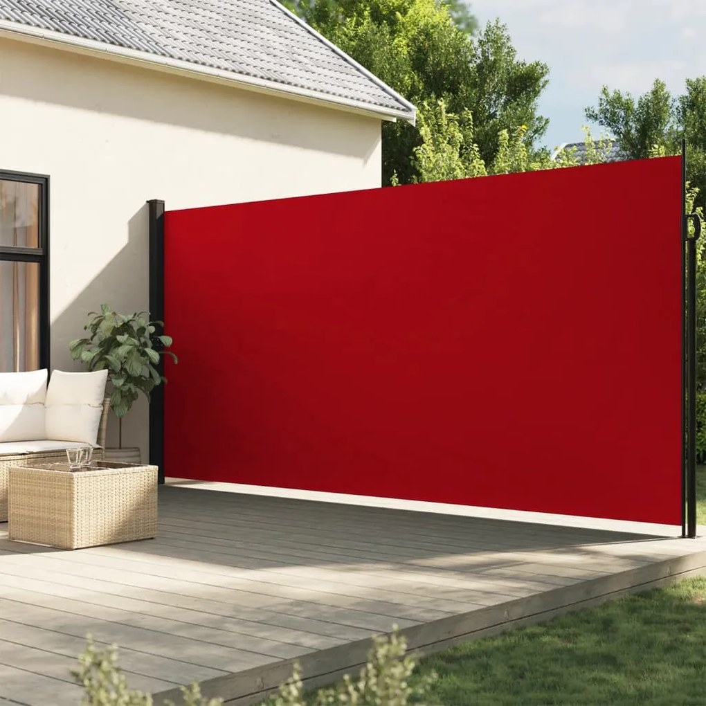 Tenda Da Sole Laterale Retrattile Rossa 220x300 Cm /