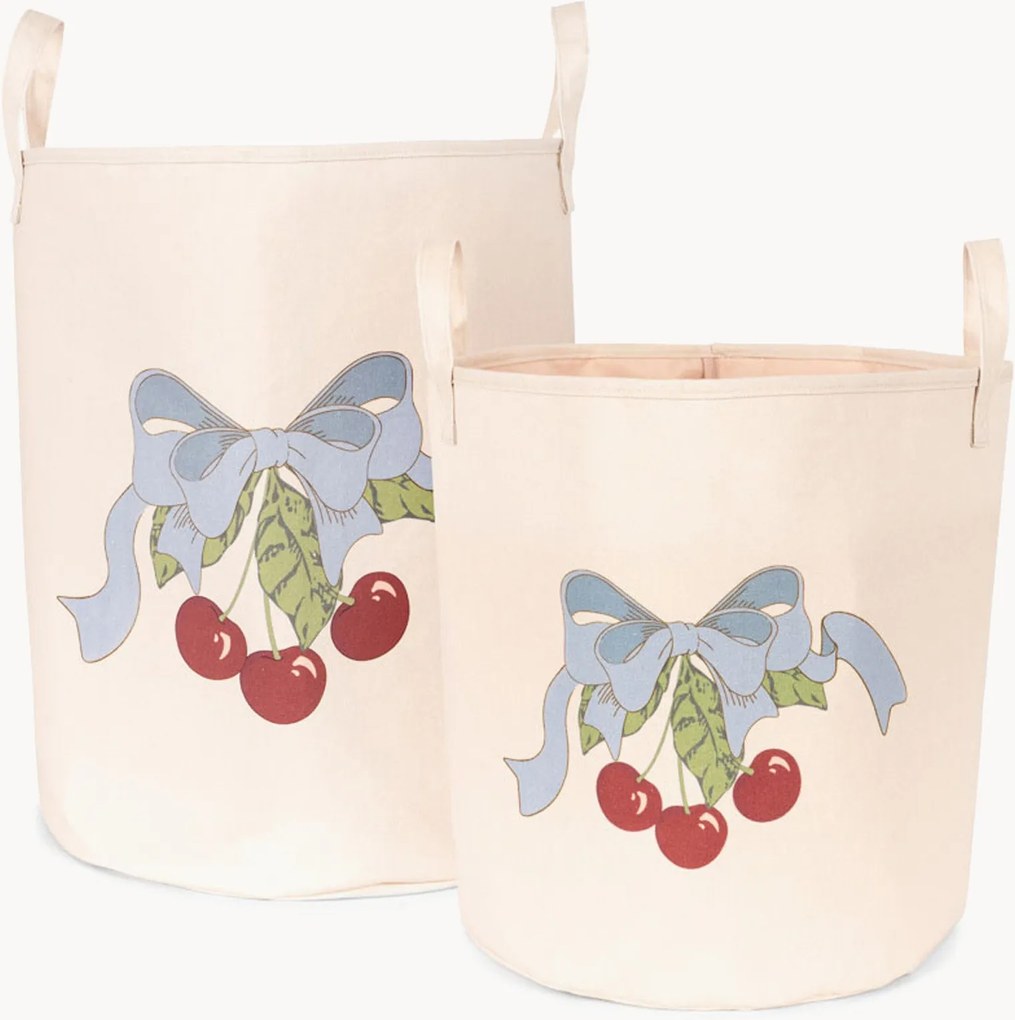 Set di 2 cestini portaoggetti per bambini Cherry