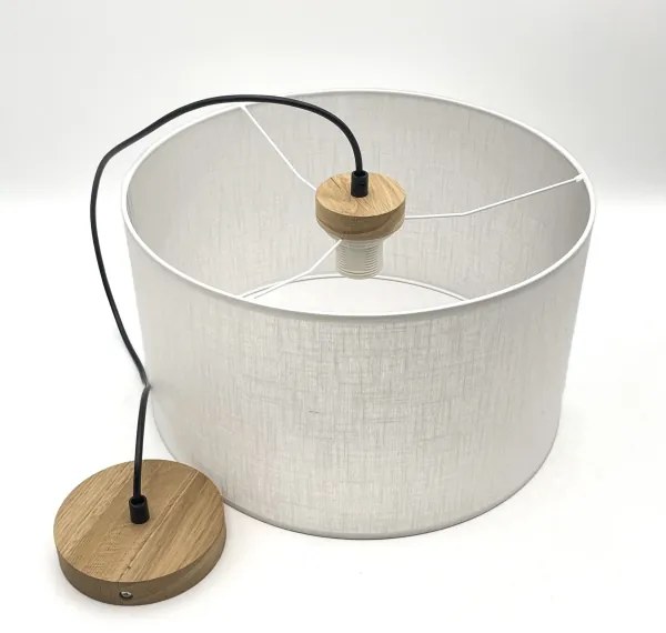 Lampadario a cavo ANTONIO 1xE27/60W/230V rovere