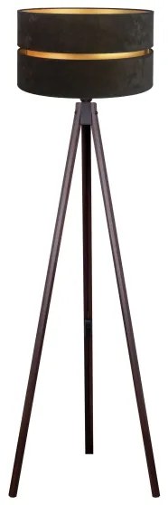 Duolla - Lampada con piedistallo DUO 1xE27/60W/230V diametro 44 cm nero/wenge