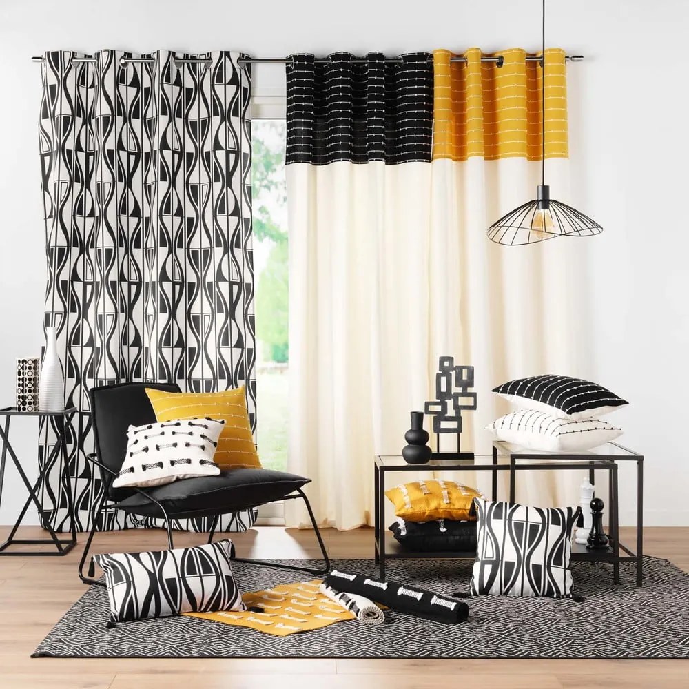Tappeto lavabile giallo 50x80 cm Juline - douceur d'intérieur