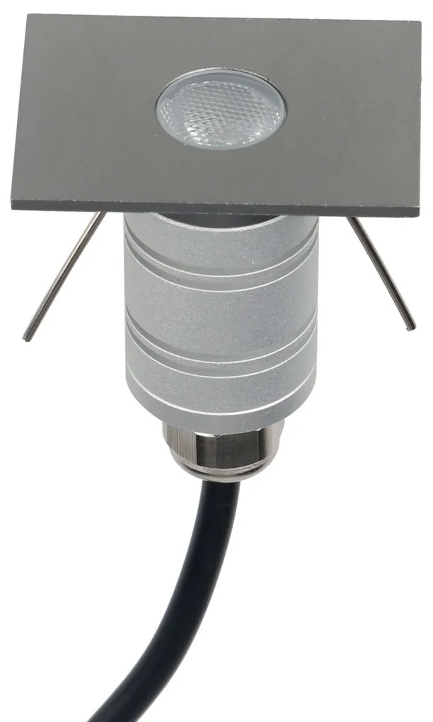 Faretto LED Rettangolare Mini 1W IP67 - PROFESSIONAL Colore Bianco Naturale 4.000K