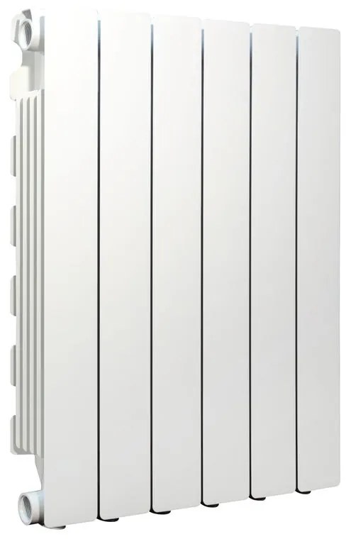 Radiatore acqua calda PRODIGE MODERN in alluminio 1 colonna, 6 elementi, interasse 600 mm, bianco