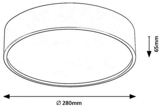 Rabalux 75010 - Plafoniera LED LARCIA LED/18W/230V IP44 4000K argento