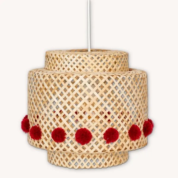 Atmosphera - Lampadario sospeso con cavo LIBY 1xE27/25W/230V bambù