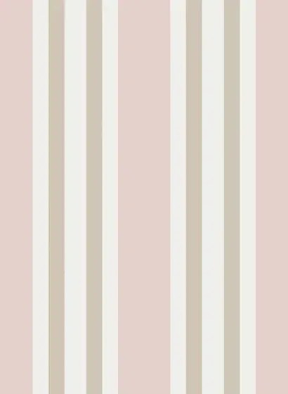 Streifentapete Polo Stripe von Cole & Son - Soft Pink