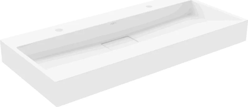 Mexen Ava lavabo da appoggio in conglomerato 2/O 100 x 46 cm, bianco - 23011002