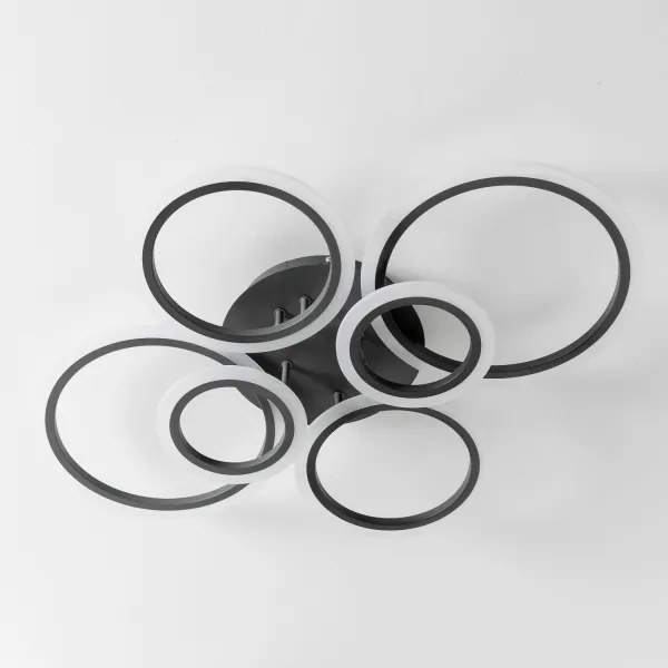 Brilagi - Lampadario a plafone LED dimmerabile ORBITS LED/85W/230V 3000-6500K antracite + +TC