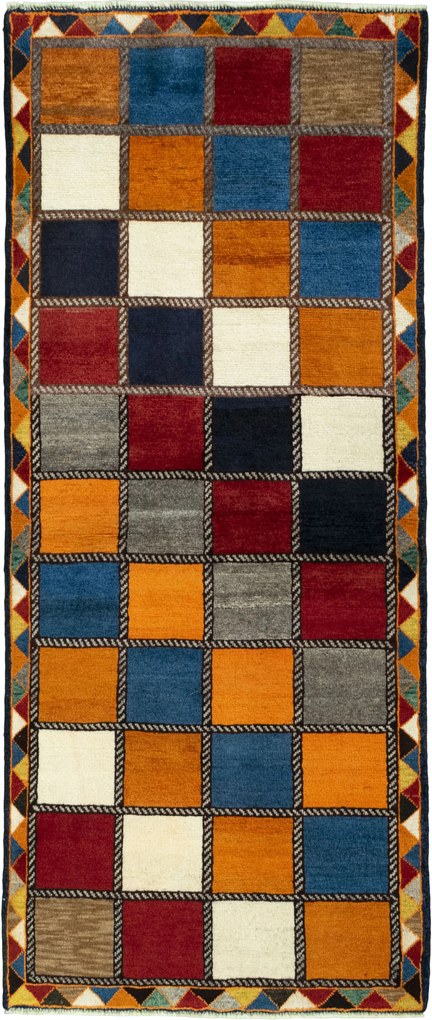 Gabbeh Tappeto 80 x 190 (Iran) Annodato A Mano
