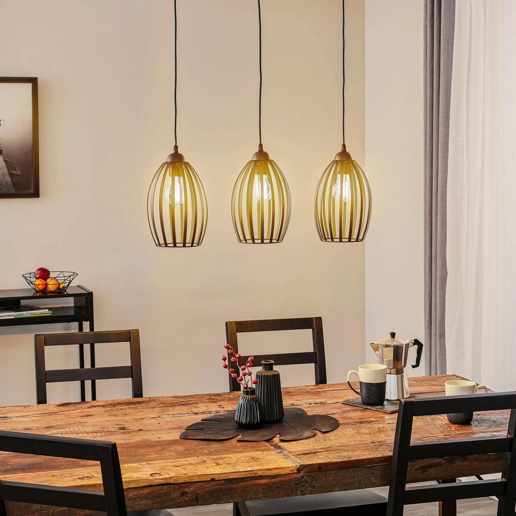 Lampada a sospensione Dali HELAM, dimmerabile, Nero, Soggiorno / Sala da pranzo, Metallo, Moderno, Lampada a sospensione
