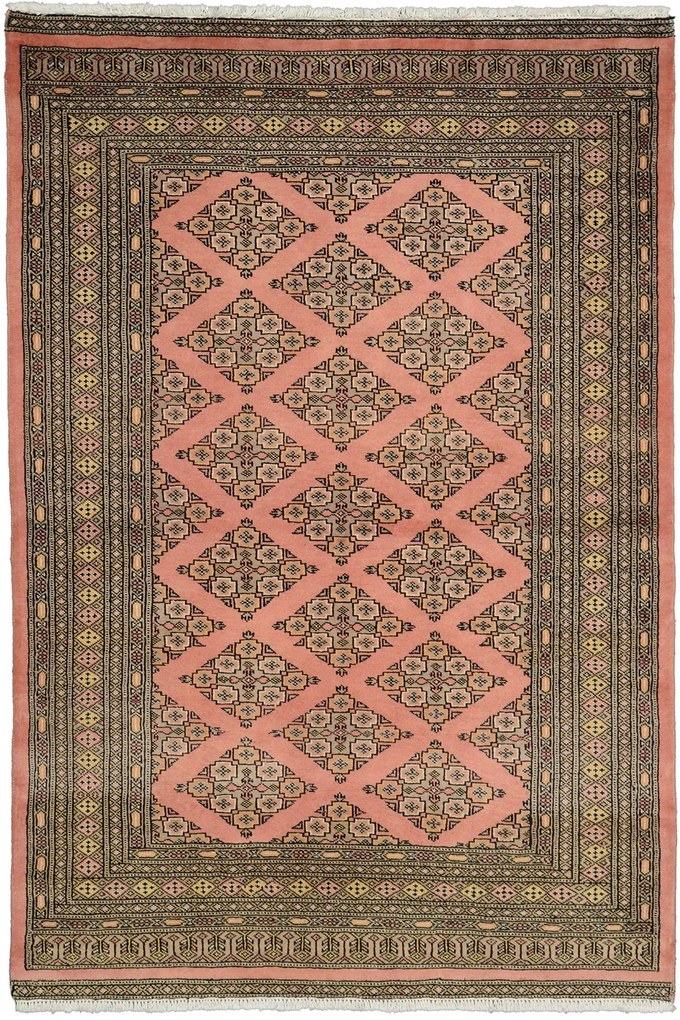 Bokhara Tappeto orientale 120x180 Rosa (Pakistan) Annodato A Mano
