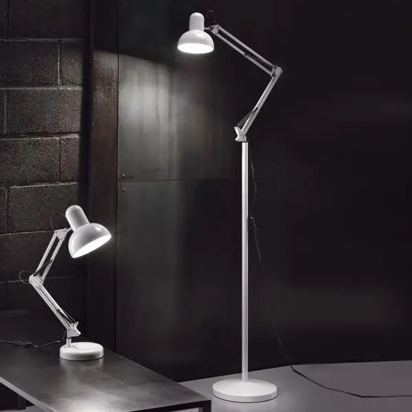 Ideal Lux - Lampada da tavolo 1xE27/40W/230V bianco