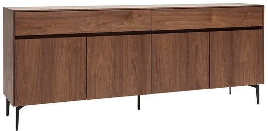 Credenza design impiallacciatura noce L180 cm BLISS