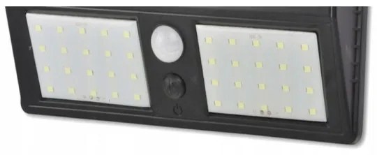 Lampada da parete solare a LED con sensore, LED da 1,2 W, 3,7 V, 1200 mAh, IP54
