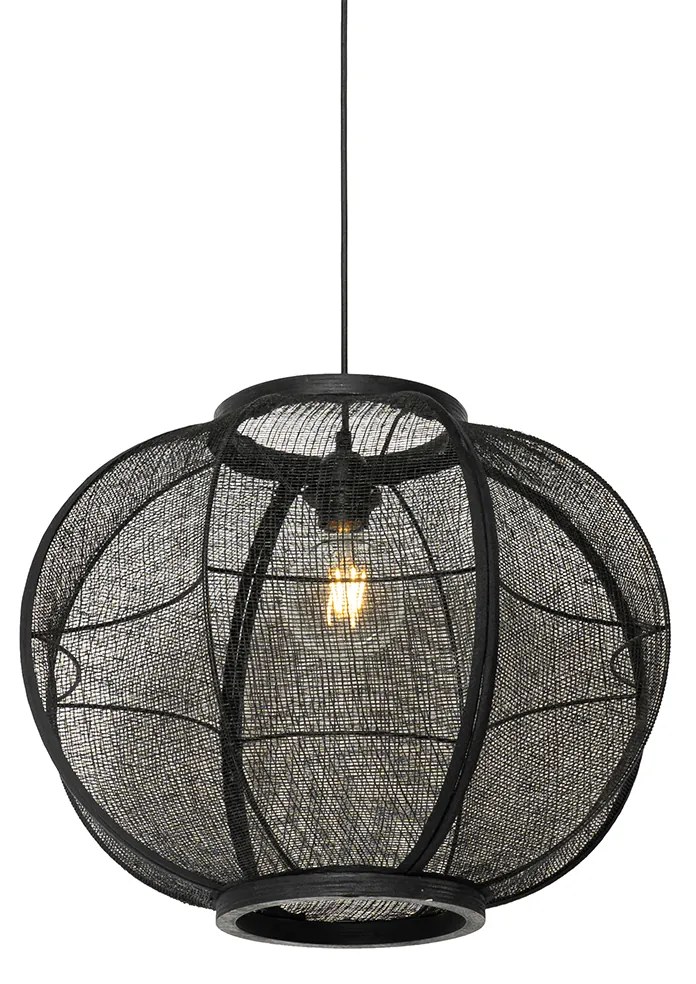 Lampada a sospensione orientale nera 48 cm - Rob